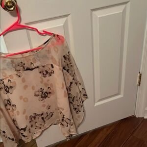 Elegant Cream and Brown and beige Women's Top